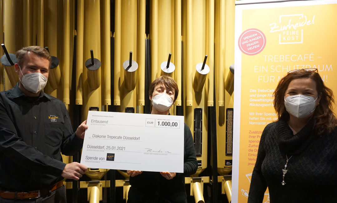 Gelungene Gemeinschaftsaktion: Zurheide Kunden sammeln Warenspenden für das Düsseldorfer „TrebeCafé“